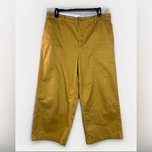 Boden Women's Mustard Cropped Chino Pants